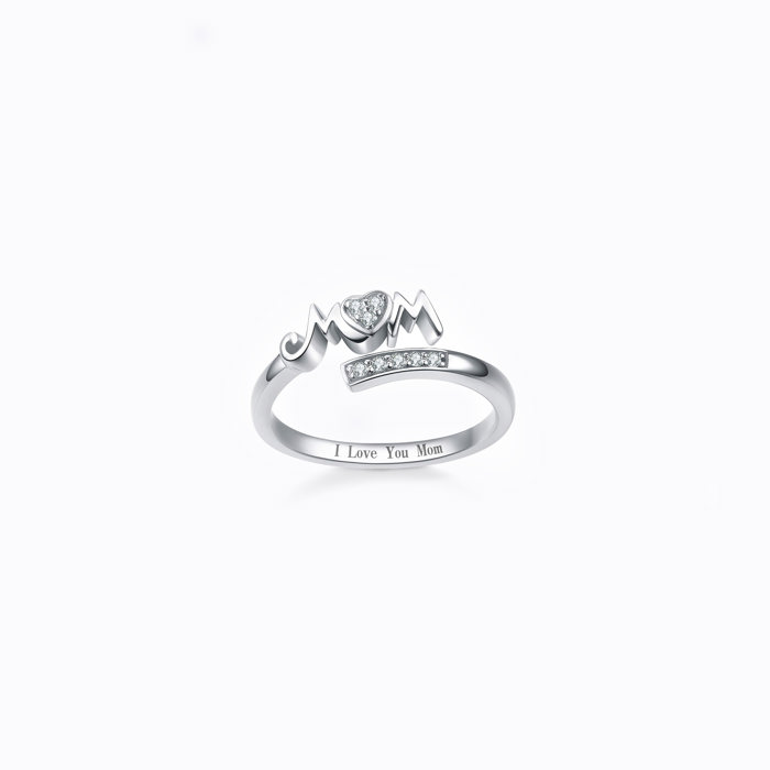 "I Love You Mom" Ring