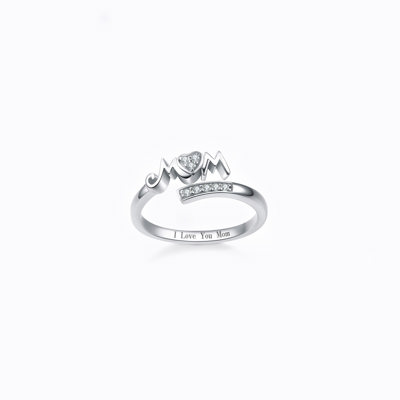 "I Love You Mom" Ring