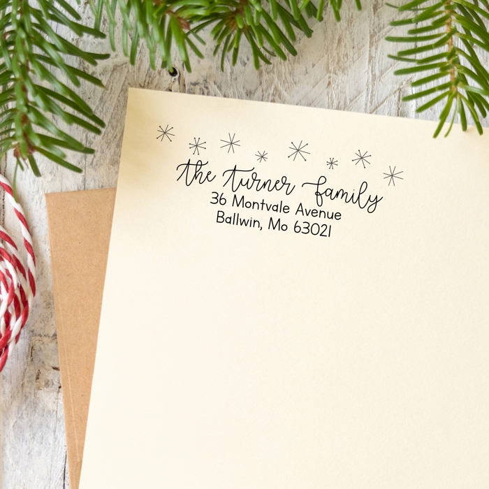 Custom Holiday Address Stamps 