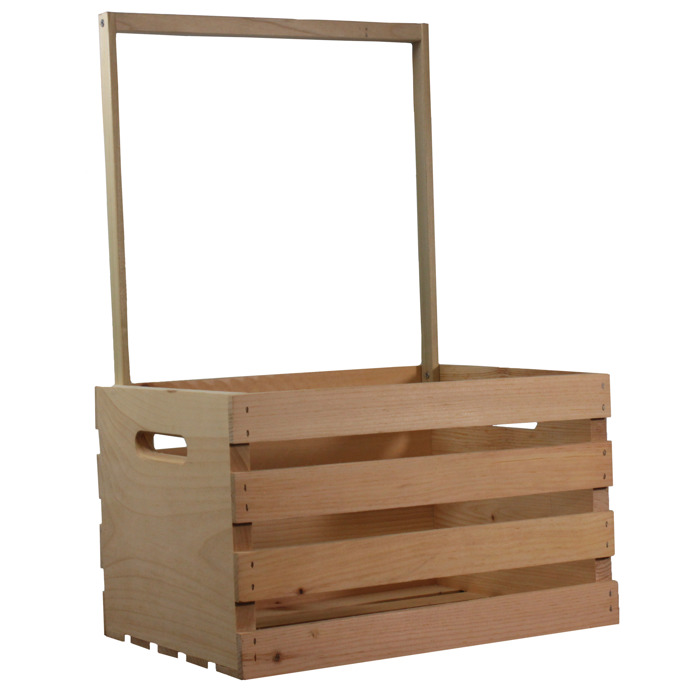 Natural Pine Baby Shower Wardrobe Crate with 10 Clothes Hangers, 12 Piece Set