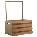 Blue Natural Pine Baby Shower Wardrobe Crate with 10 Clothes Hangers, 12 Piece Set