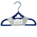 Blue Natural Pine Baby Shower Wardrobe Crate with 10 Clothes Hangers, 12 Piece Set