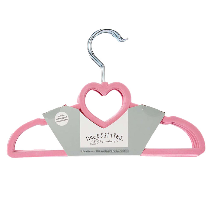 Natural Pine Baby Shower Wardrobe Crate with 10 Clothes Hangers, 12 Piece Set