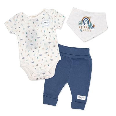Home Grown Baby Organic Cotton  3 Piece Boys Southwest Layette Set