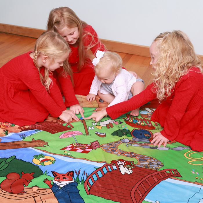 Pipp & Spalding Seek-and-Find Blanket, Springtime in the Woodlands, Toddler Bedtime Routine Adventure Throw