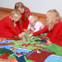 Pipp & Spalding Seek-and-Find Blanket, Springtime in the Woodlands, Toddler Bedtime Routine Adventure Throw