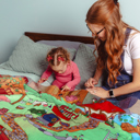  Pipp & Spalding Seek-and-Find Blanket, Springtime in the Woodlands, Toddler Bedtime Routine Adventure Throw