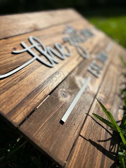 Custom Wood Family Name Sign
