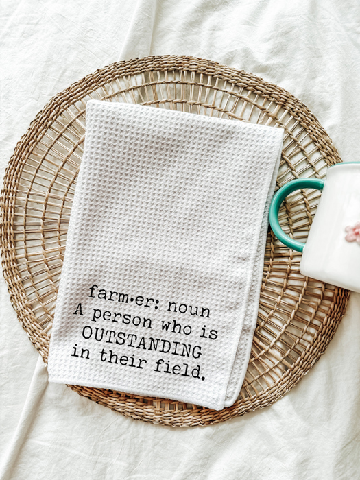Farmer Tea Towel - Gift for Farmer