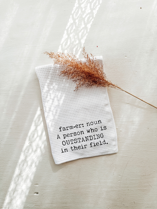 Farmer Tea Towel - Gift for Farmer