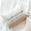  Grandma & Grandpa Custom Grandkids Pillow 
