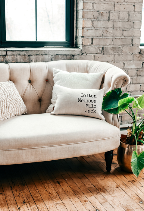 Family Name Pillow