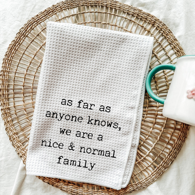 Nice & Normal Family Kitchen Tea Towel