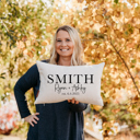  Custom Last Name Est. Pillow