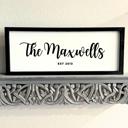  Wooden Family Name Sign | 20 x 8 inches