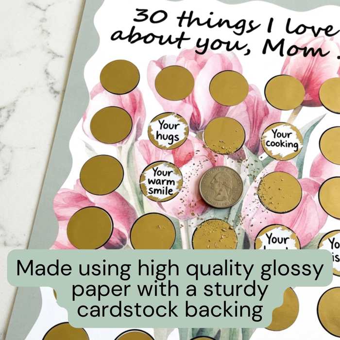 Scratch Off Poster for Mom