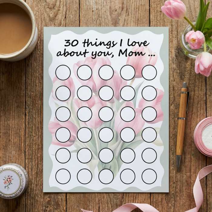 Scratch Off Poster for Mom