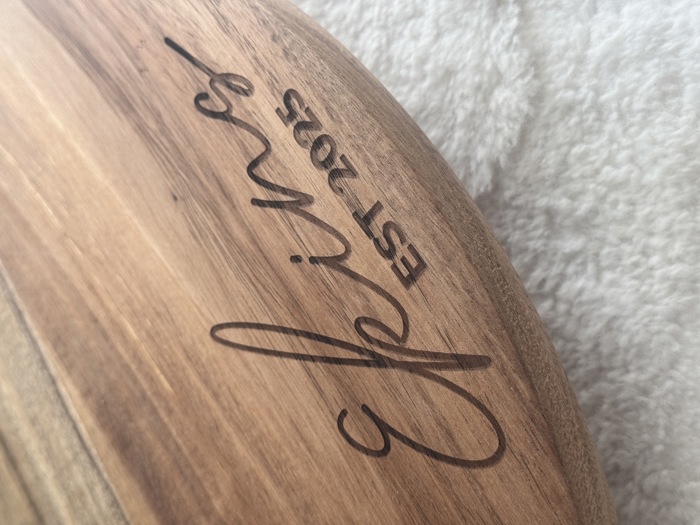 Customized Engraved Large Wooden Lazy Susan