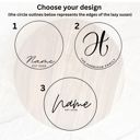  Customized Engraved Large Wooden Lazy Susan