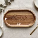  Small Wooden Engraved Jewelry Tray