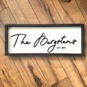  Wooden Family Name Sign | 20 x 8 inches