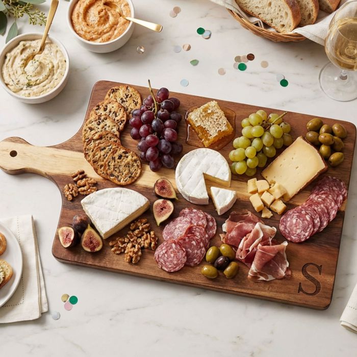 Custom Engraved Cutting Board with Handle