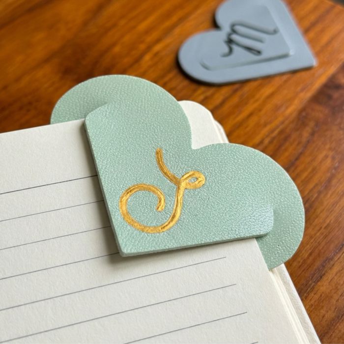 Monogram Heart Bookmark | Choose 2