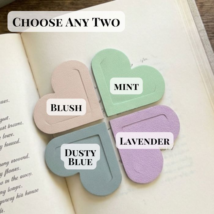 Monogram Heart Bookmark | Choose 2