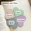  Monogram Heart Bookmark | Choose 2