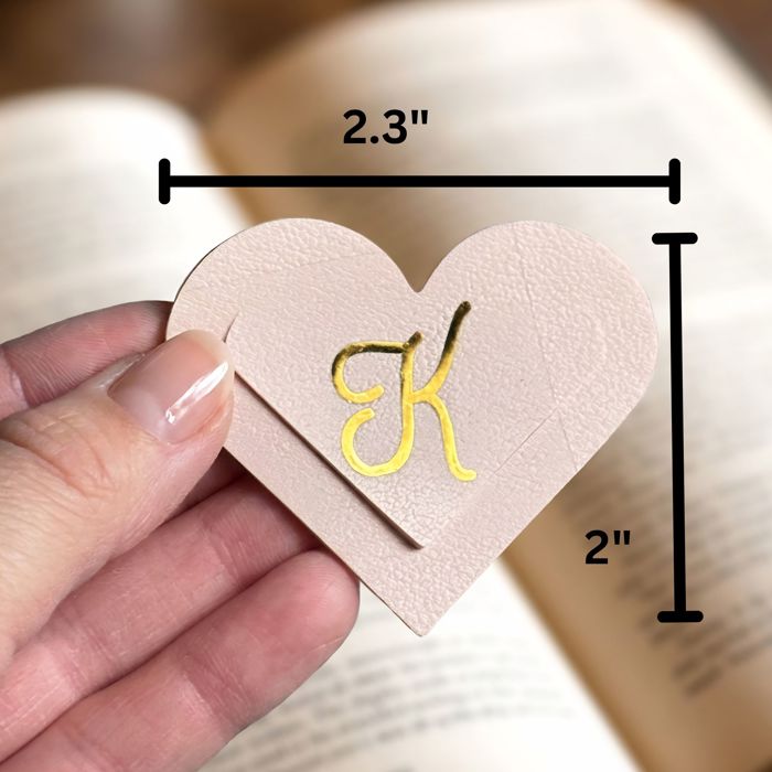 Monogram Heart Bookmark | Choose 2