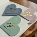  Monogram Heart Bookmark | Choose 2