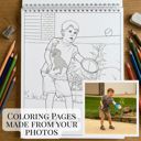  15 Page Custom Coloring Book | Made from your Photos