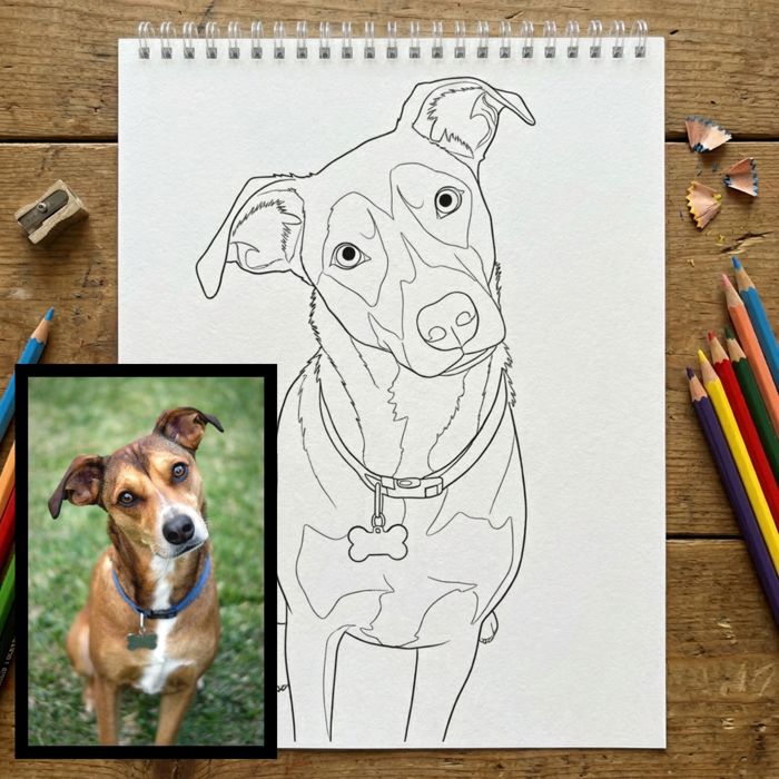 15 Page Custom Coloring Book | Made from your Photos