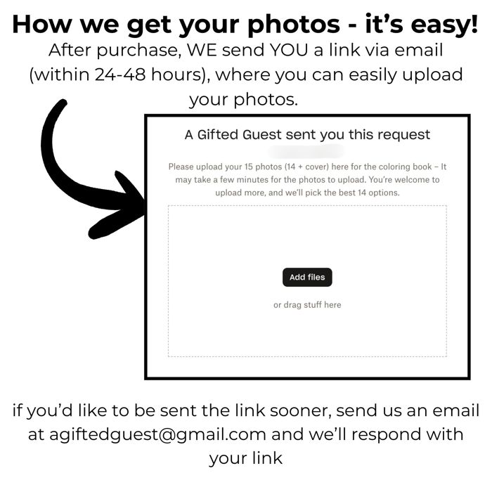 15 Page Custom Coloring Book | Made from your Photos