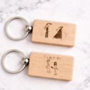  Personalized Engraved Keychain | Made from your drawing