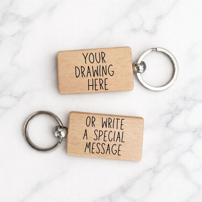 Personalized Engraved Keychain | Made from your drawing