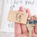 Personalized Engraved Keychain | Made from your drawing