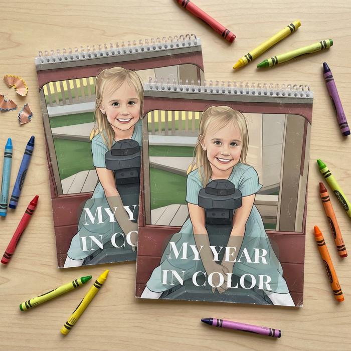 15 Page Custom Coloring Book | Made from your Photos