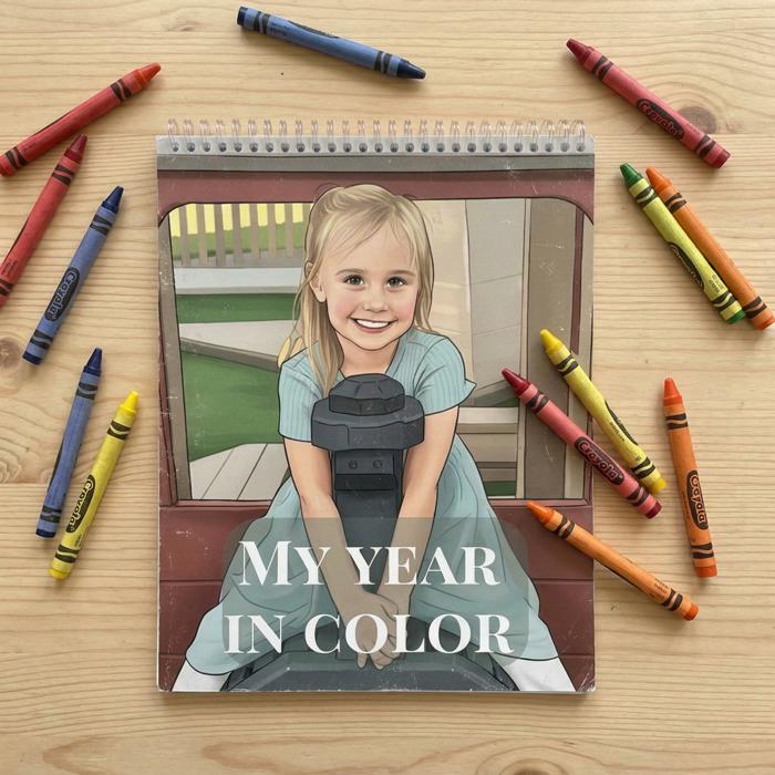 15 Page Custom Coloring Book | Made from your Photos