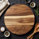  Customized Engraved Large Wooden Lazy Susan