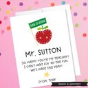 Personalized Teacher Greeting Card