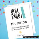  Personalized Teacher Greeting Card