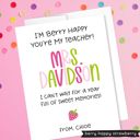  Personalized Teacher Greeting Card
