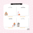  Personalized Fall/Halloween Flat Note Cards | Set of 10