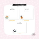  Personalized Fall/Halloween Flat Note Cards | Set of 10