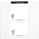  Personalized Floral Note Cards Stationery Set