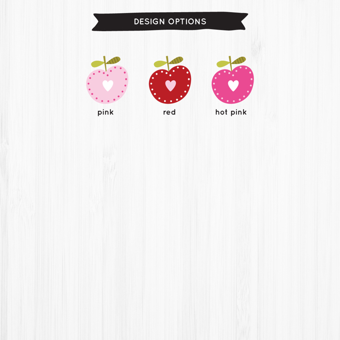 Personalized Teacher Note Cards | Whimsical Apple