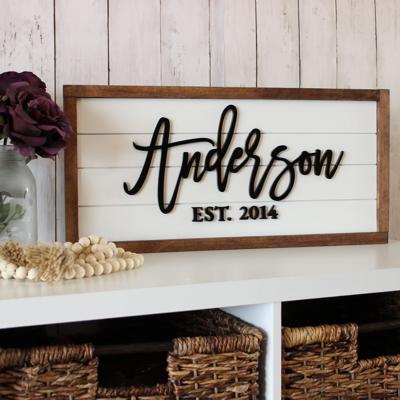 Family Name Sign | Last Name Sign | Ship Lap Name Sign | Wooden Name Sign