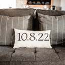 Special Date Pillow, Personalized Wedding Pillow, Wedding Date, Wedding Gift for Couple