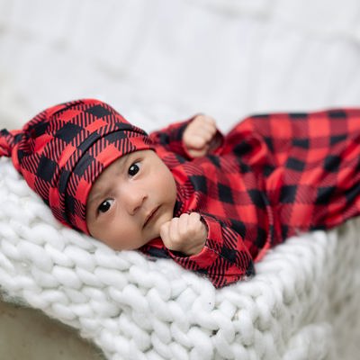 Buffalo Check Baby Gown